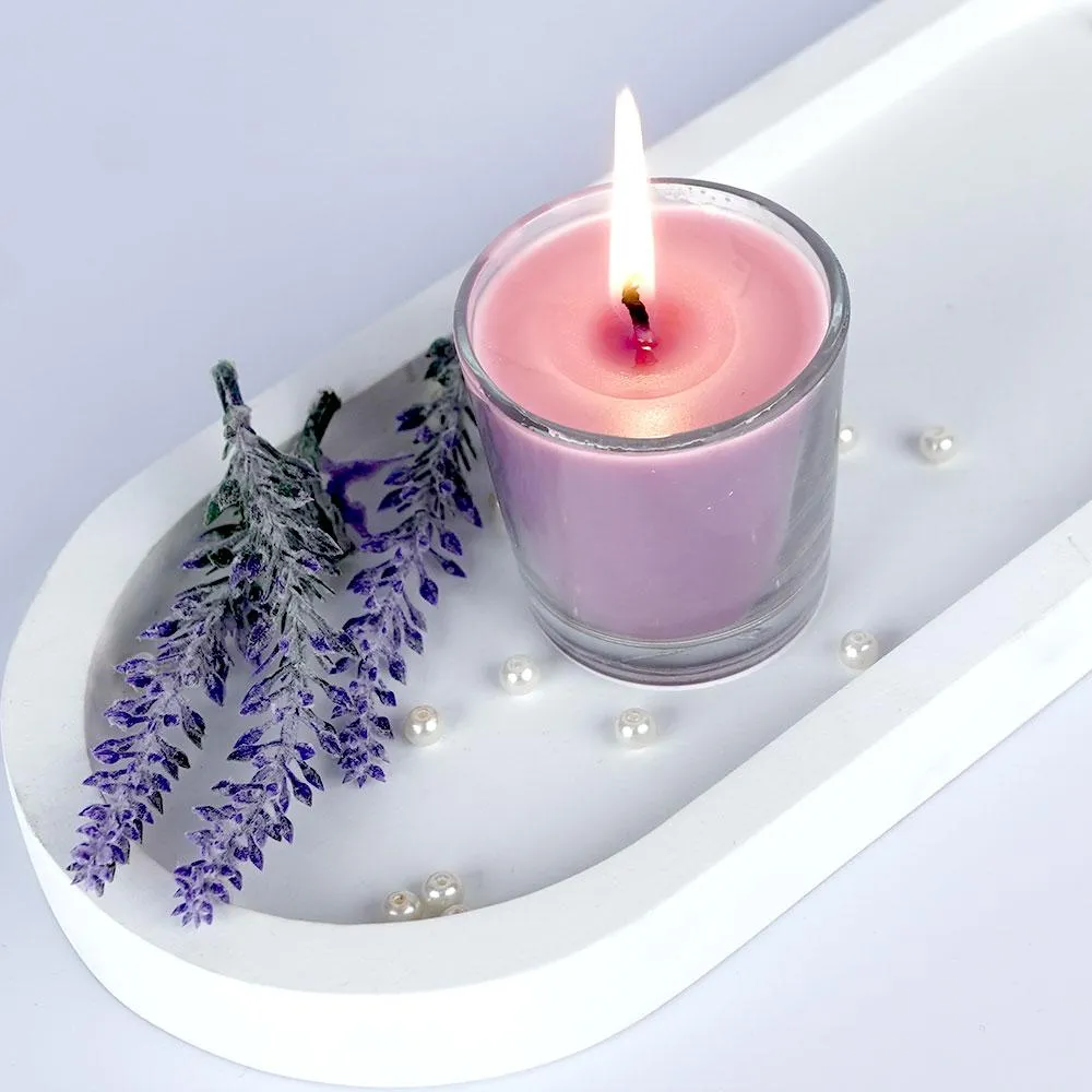 wallmantra-lavender-clear-glass-scented-candle-single-piece-683D-large Scented Candles - Image 1